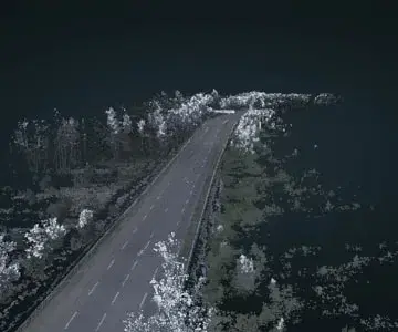 3D point cloud road infrastructure Le Mans - 11 GB - Leica Pegasus